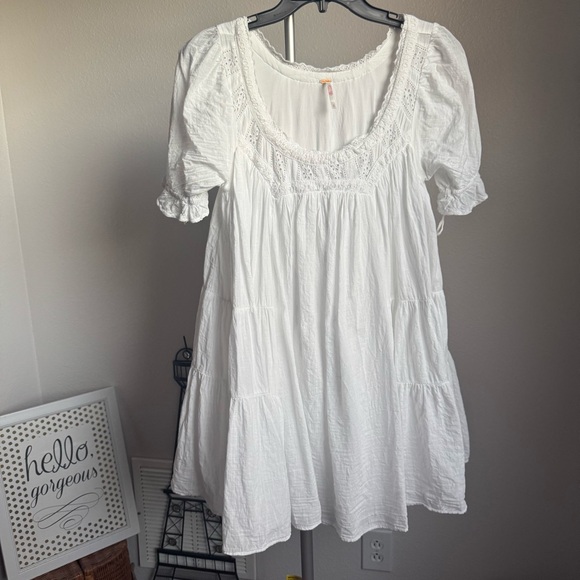 NWT Free People Sandy Shores Babydoll A-line Mini Dress Sz XS - Picture 6 of 11